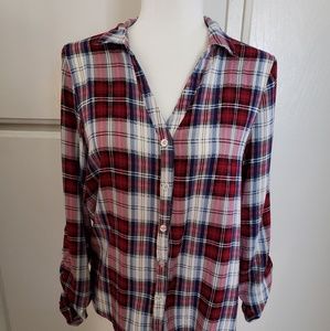 Plaid button up shirt